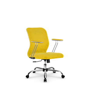 Кресло компьютерное SU-Mr-4/подл.078/осн.003 желтый в Петрозаводске