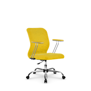 Кресло компьютерное SU-Mr-4/подл.078/осн.006 желтый в Петрозаводске