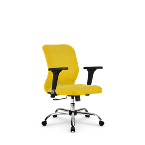 Кресло компьютерное SU-Mr-4/подл.200/осн.003 желтый в Петрозаводске