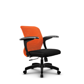 Офисное кресло SU-M-4/подл.160/осн.001, Оранжевый/Черный в Петрозаводске