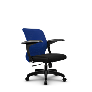 Офисное кресло SU-M-4/подл.160/осн.001, Синий/Черный в Петрозаводске