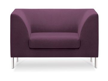 Кресло мягкое Сиеста, ткань Сахара / фиолетовая С33 в Петрозаводске