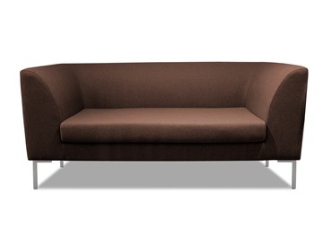 Мягкий офисный диван Сиеста 2-местный, ткань Bahama / шоколад в Петрозаводске