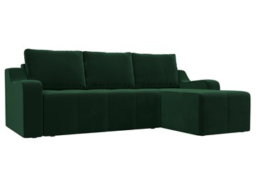 Угловой диван для гостиной Элида, Зеленый (велюр) в Петрозаводске