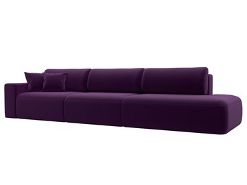 Прямой диван Лига-036 Модерн Лонг, Фиолетовый (микровельвет) в Петрозаводске