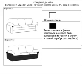 Прямой диван Милан 3-местный, Миксотойл в Петрозаводске - предосмотр 15