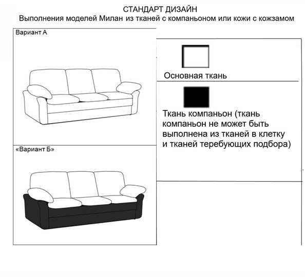 Прямой диван Милан 3-местный, Миксотойл в Петрозаводске - изображение 15