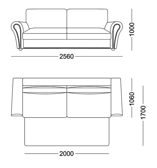 Прямой диван Виктория 2 подушки в Петрозаводске - изображение 5