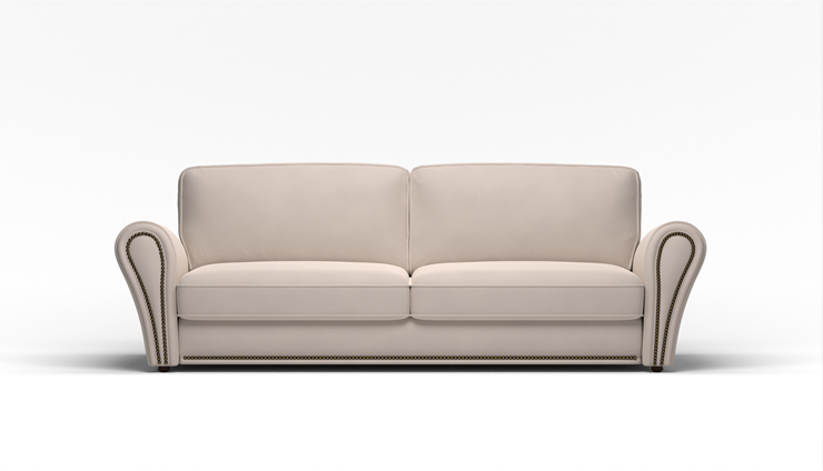 Прямой диван Виктория 2 подушки в Петрозаводске - изображение 1