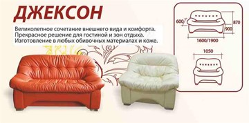 Прямой диван Джексон МД в Петрозаводске - предосмотр 1