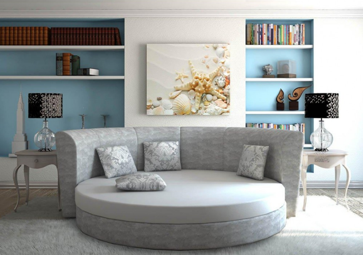 Круглый диван-кровать Смайл в Петрозаводске - изображение 5