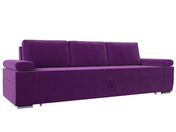Прямой диван Канкун, Фиолетовый (микровельвет) НПБ в Петрозаводске