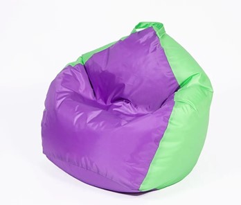 Кресло-мешок КлассМебель Кроха, салатово-фиолетовый в Петрозаводске