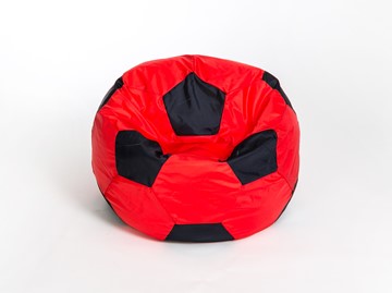 Кресло-мешок КлассМебель Мяч большой, красно-черный в Петрозаводске