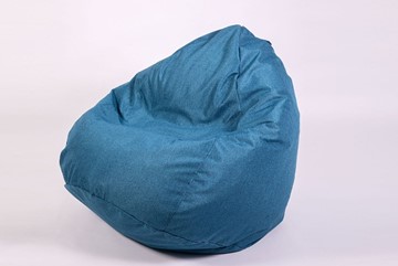 Кресло-мешок КлассМебель Юниор, рогожка синий в Петрозаводске