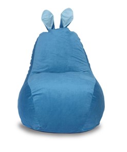 Кресло-мешок КлассМебель Зайка (короткие уши), синий в Петрозаводске