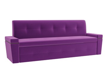 Кухонный прямой диван Деметра, Фиолетовый (микровельвет) в Петрозаводске