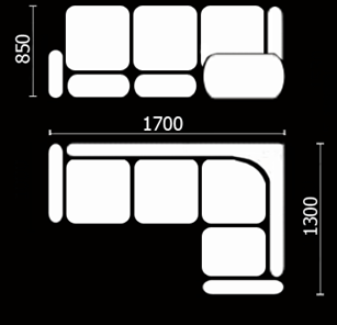 Угловой кухонный диван Нео КМ-01 (168х128 см.) в Петрозаводске - предосмотр 3