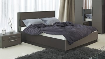 Кровать с подъемным механизмом Наоми 1600, цвет Фон серый, Джут СМ-208.01.02 в Петрозаводске