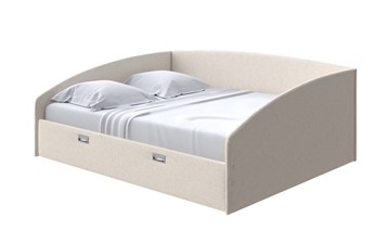 Кровать в спальню Bono 180х200, Искусственная шерсть (Лама Бежевый) в Петрозаводске
