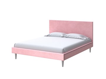 Кровать спальная Claro 160х200, Велюр (Casa Жемчужно-розовый) в Петрозаводске
