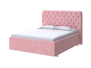 Двуспальная кровать Classic Large 160х200, Велюр (Casa Жемчужно-розовый) в Петрозаводске