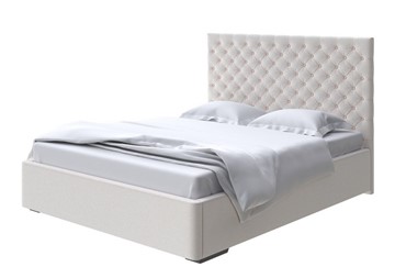 Кровать в спальню Modena 180x200, Велюр (Scandi Cotton 3 Лён) в Петрозаводске