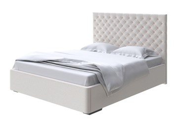 Двуспальная кровать Modena 200x200, Велюр (Scandi Cotton 3 Лён) в Петрозаводске
