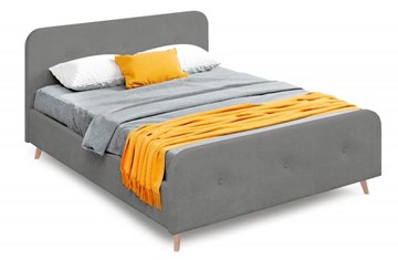 Кровать спальная Сиерра 1600 (с подъемным механизмом и коробом) Торонто серый в Петрозаводске
