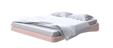 Парящая кровать 200х200, Велюр (Ultra Розовый мусс) в Петрозаводске