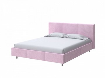 Кровать односпальная Novo 90х200 Велюр (Teddy Розовый фламинго) в Петрозаводске