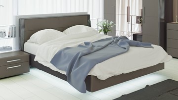 Кровать спальная Наоми 1600, цвет Фон серый, Джут СМ-208.01.01 в Петрозаводске