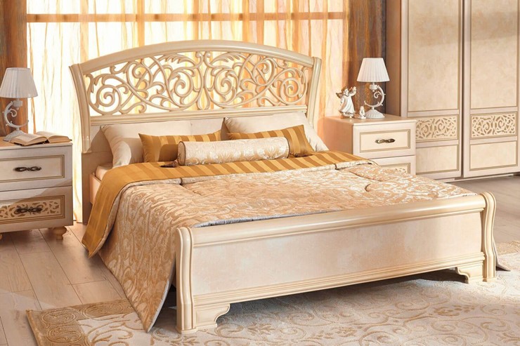 Спальный гарнитур Александрия, кровать, 2 тумбочки, Ленто в Петрозаводске - изображение 5