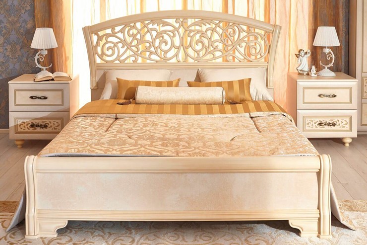 Спальный гарнитур Александрия, кровать, 2 тумбочки, Ленто в Петрозаводске - изображение 6