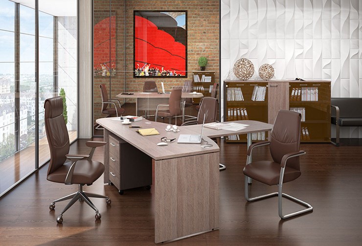Офисный комплект мебели Xten в опенспэйс для четырех сотрудников в Петрозаводске - изображение 2