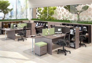 Офисный комплект мебели Xten в опенспэйс для четырех сотрудников в Петрозаводске - предосмотр 1