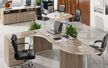 Мебель для персонала Wave 2, рабочий стол и конференц-стол в Петрозаводске