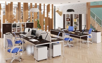 Комплект офисной мебели Imago S - два стола, две тумбы в Петрозаводске