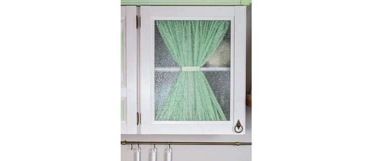 Шторка зеленая ЛД 285.730 для дверей со стеклом 600 в Петрозаводске - изображение 1