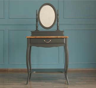 Косметический столик Leontina с зеркалом (ST9321BLK) Черный в Петрозаводске