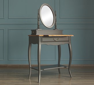 Косметический столик Leontina с зеркалом (ST9321BLK) Черный в Петрозаводске - предосмотр 4