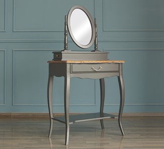 Косметический столик Leontina с зеркалом (ST9321BLK) Черный в Петрозаводске - предосмотр 2