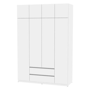 Шкаф 4-дверный Malta light H302 + Антресоль HA4 (Белый) в Петрозаводске