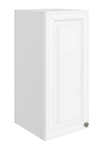 Шкаф навесной Мишель L300 H720 (1 дв. гл.) эмаль (белый/белый) в Петрозаводске