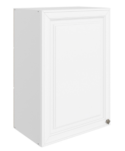 Настенный шкаф Мишель L500 H720 (1 дв. гл.) эмаль (белый/белый) в Петрозаводске