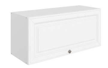 Навесной кухонный шкаф Мишель L800 Н360 (1 дв. гл.) эмаль (белый/белый) в Петрозаводске