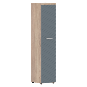 Шкаф TORR LUX TLHC 42.1 колонка с глухой дверью и топом 435х452х1958 Дуб Каньон/ Серо-голубой в Петрозаводске