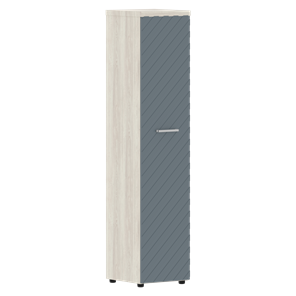 Шкаф TORR LUX TLHC 42.1 колонка с глухой дверью и топом 435х452х1958 Сосна Эдмонт/ Серо-голубой в Петрозаводске