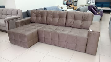 Угловой диван с оттоманкой Реал ДУ Graund 03 велюр в Петрозаводске