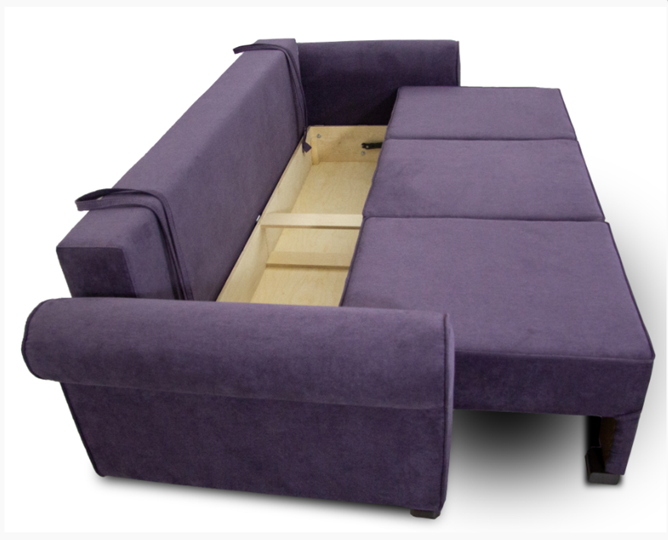 Прямой диван Ameli (Atlanta plum + Tiffany vanila) в Петрозаводске - изображение 5
